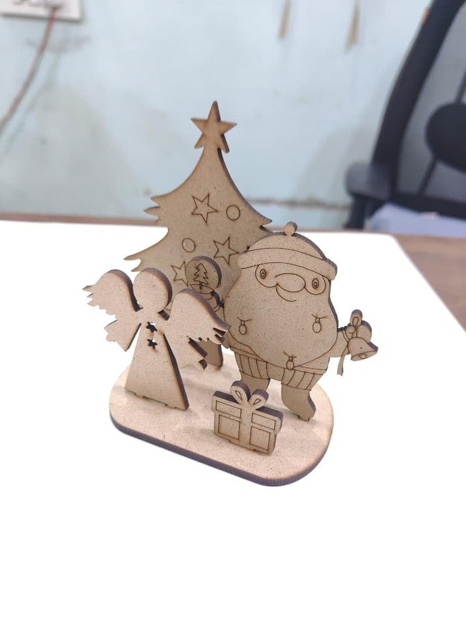 GreyArt DIY Christmas Wooden Painting Set for Kids - Easy to Assemble Christmas Craft Kit| Includes Paints & Brush | Holiday Art & Decoration Activity for Kids (Style-5) - Image 4